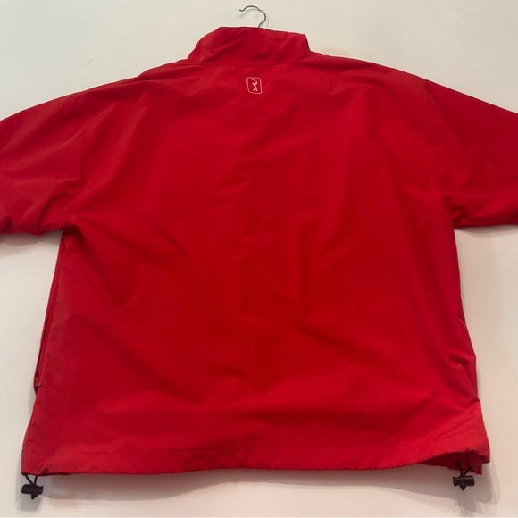 PGA TOUR Red Windbreaker Pullover | Men’s Large | Quarter Zip - Picture 6 of 6